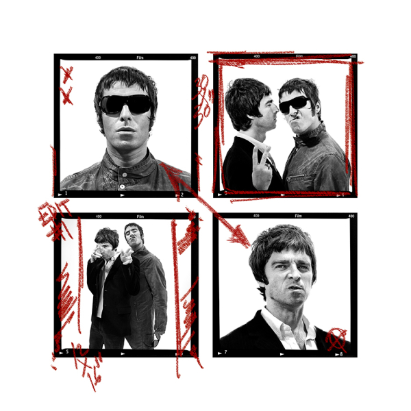 Noel and Liam Gallagher Edit 1 (marked) - Limited Edition Print