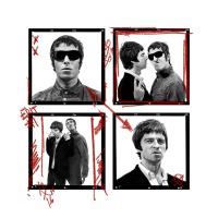 Noel and Liam Gallagher Edit 1 (marked) - Limited Edition Print